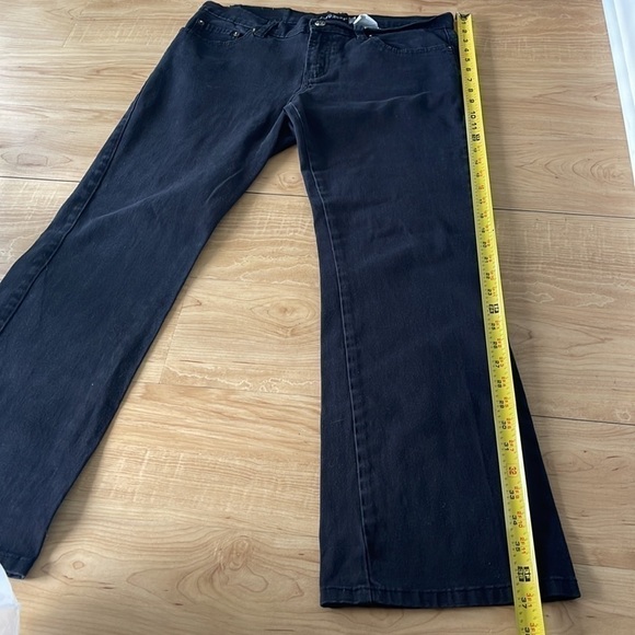 JORDACHY Black Lo-Rise Stretch Jeans Size 11/12 Petite - Picture 11 of 13